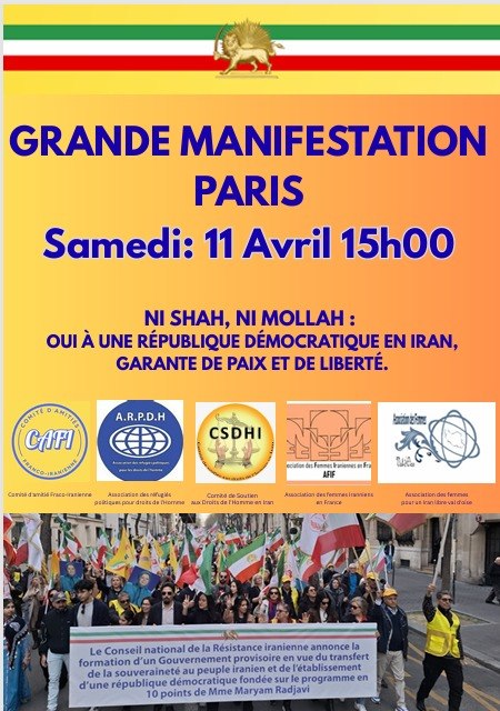 Grande Manifestation Paris 11 Avril 2026