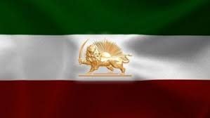 Drapeau lion et soleil